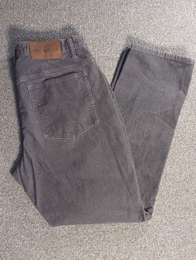 Best Made Co Fine Wale Corduroy Pants Size 36x32 Gray 100% Cotton 5 Pocket